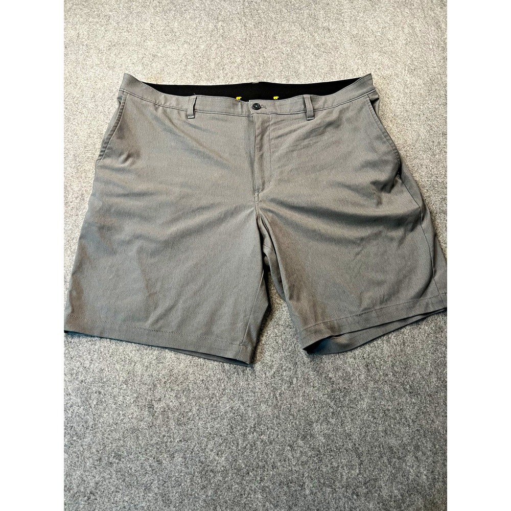 Jack Nicklaus Mens Golf Shorts 38 Gray Regular Fit Chino Flat Front Stretch